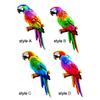 Красочные искусственные попугаи, фигурки, статуэтка, модель птицы, животное, подвесной фотореквизит, миниатюрный DIY для декора двора, лужайки, сада