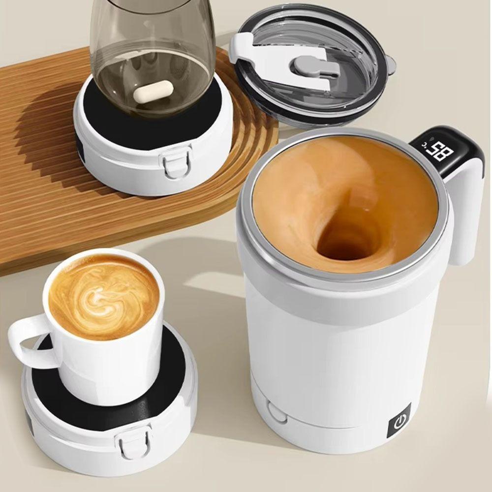 Автоматическая магнитная кружка для перемешивания из нержавеющей стали объемом 380 мл. Кружка для самостоятельного перемешивания сухого молока.