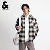 Мужская классическая клетчатая хлопковая рубашка Jack & Jones