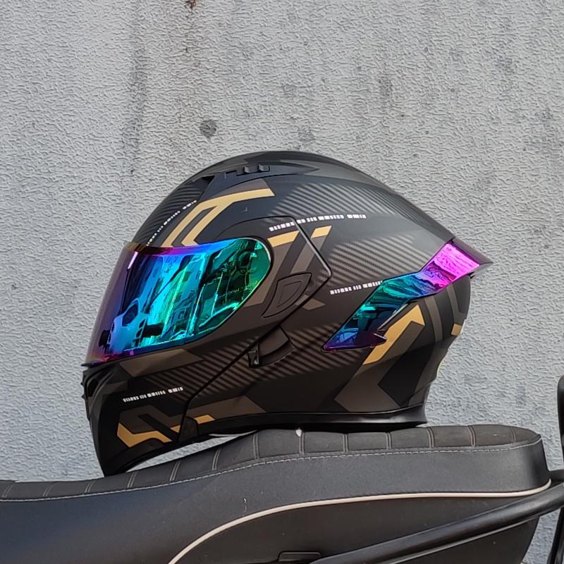 Мотоциклетные шлемы Двойные козырьки Модульный откидной шлем одобренный DOT Полнолицевой шлем мотогоночный шлем abattaible para moto