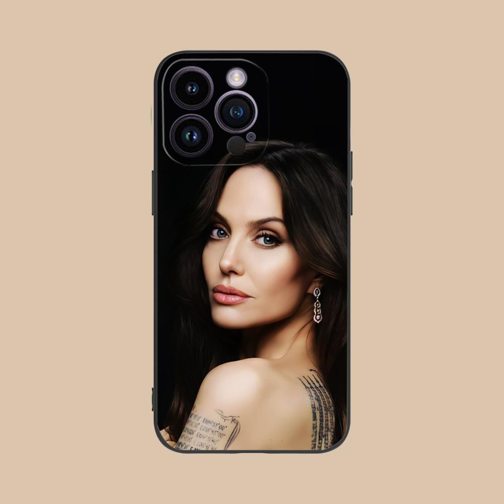 Чехол для мобильного телефона Анжелины Джоли для iPhone 17 16 15 14 13 12 11 X XR XS 8 7 Air Pro Max Plus Mini Цветной Чехол Чехол Роскошный