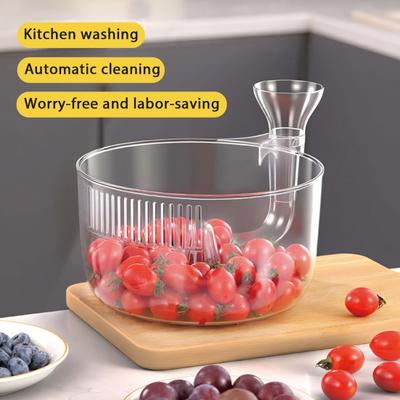 Дуршлаг-раковина с ситом, портативная, легкая, миска для мытья фруктов и овощей, кухонное устройство для чистки