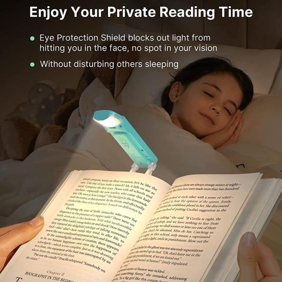 Лампа для чтения книг Регулируемая цветовая температура с регулируемой яркостью Без мерцания Высокая яркость Компактный размер Светодиодная лампа с зажимом для книг Удобная лампа для чтения для дома