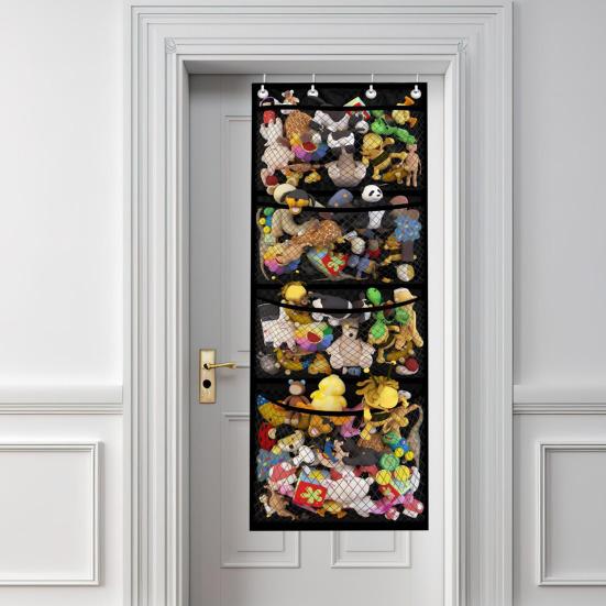 Сумка для хранения плюшевых игрушек-животных, очень большая вместимость, простая установка, дышащая, подвешиваемая, мягкая