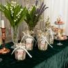 10pcs Vase Shape Party Gift Box Hot Stamped PVC Gift Box Gift Packaging Box  Birthday Gift