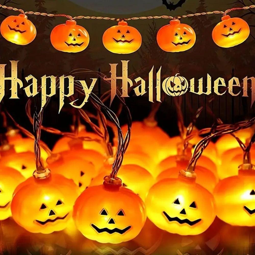 2M/ 3M Pumpkin LED String Lights Waterproof Pumpkin Crystal Lights Porch