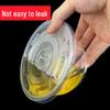 Одноразовая пластиковая миска для еды на вынос ZISIZ с крышкой