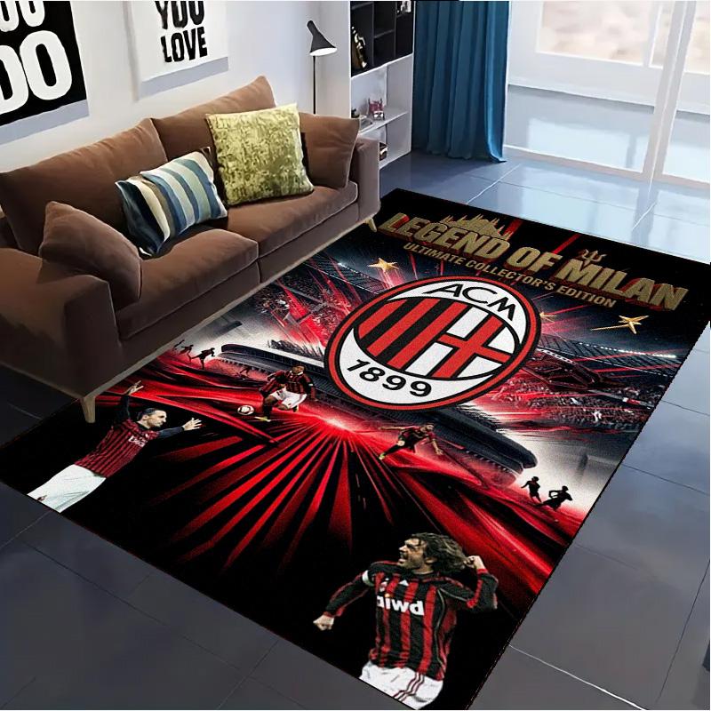 Ковер AC Milan для гостиной, спальни, дома, украшение дивана, нескользящий коврик для игр детей