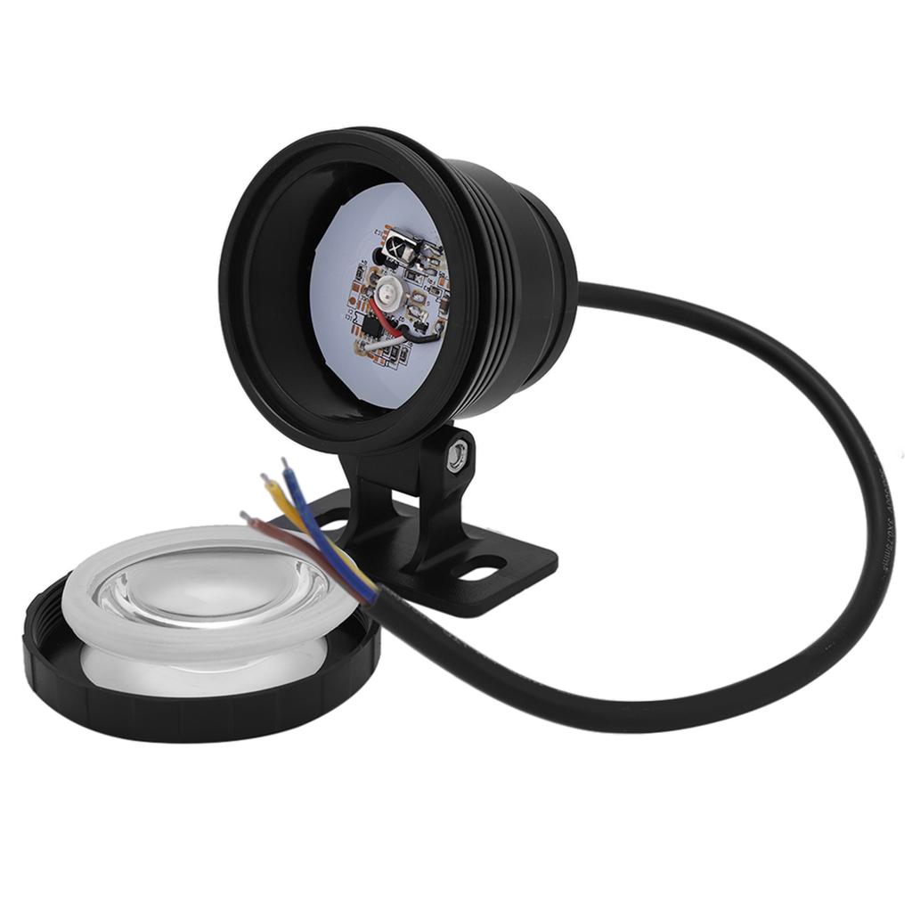 5 Вт RGB наружный водонепроницаемый светодиодный светильник для бассейна садовый светильник с пультом дистанционного управления (черный)