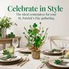 8.66in Mini Fabric Clover Tree Home Table Decor  Party Table Center Decorative Prop