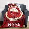 Custom Name Bantams Football Club Crest blanket for Couch & Bed, Plush Cozy Fuzzy Blanket Super Soft & Warm Blankets for Fall and Winter. 0908248