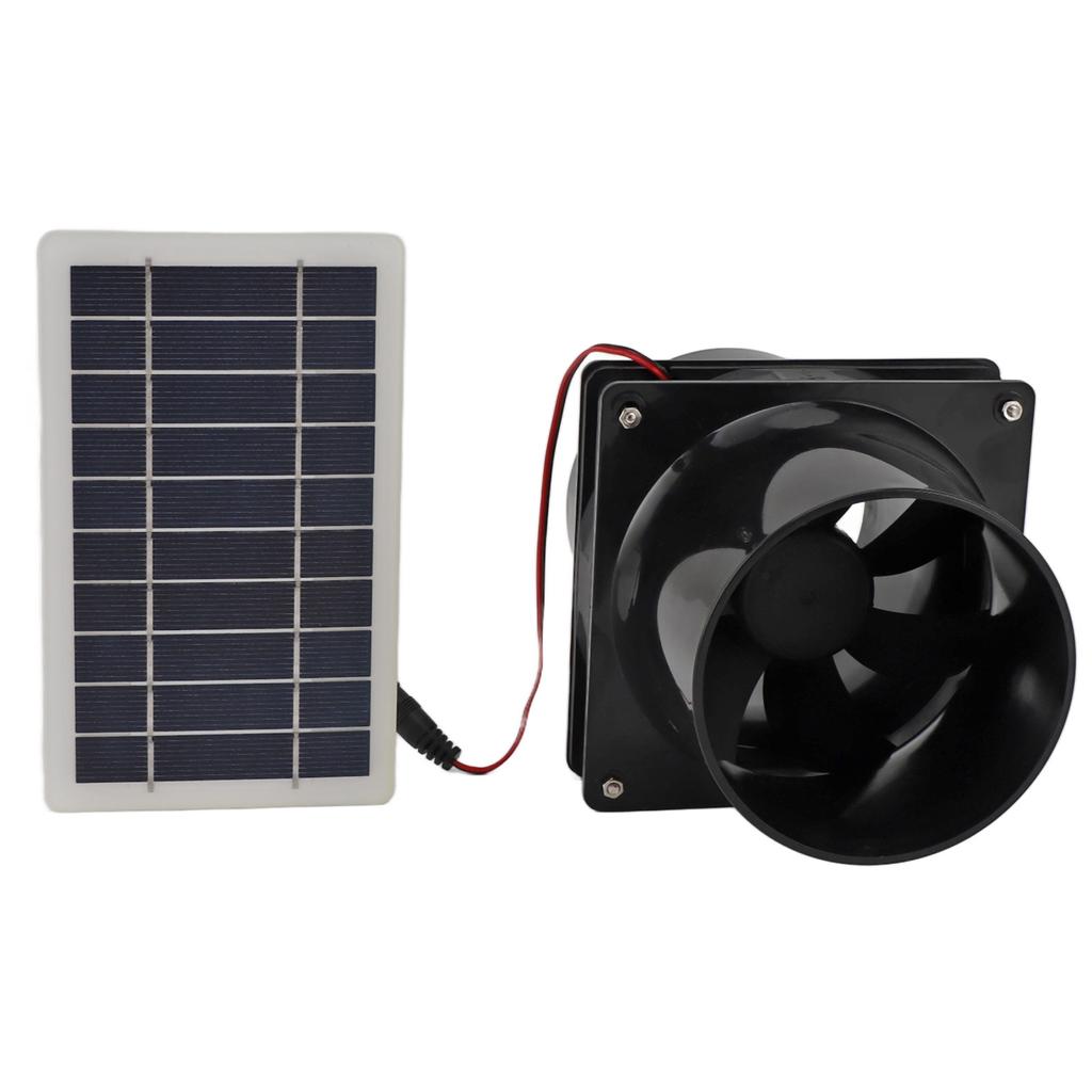 10W 12V Solar Powered Exhaust Fan Round Pipes Solar Panel Ventilation Fan Kits For Attics Greenhouses RVs and Boats