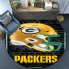 Green Bay Packers Logo Round Rug for Livingroom,Bedroom, Palyroom, Chair Rug, Area rug, Circle Carpet, Large Size Fan Christmas gift
