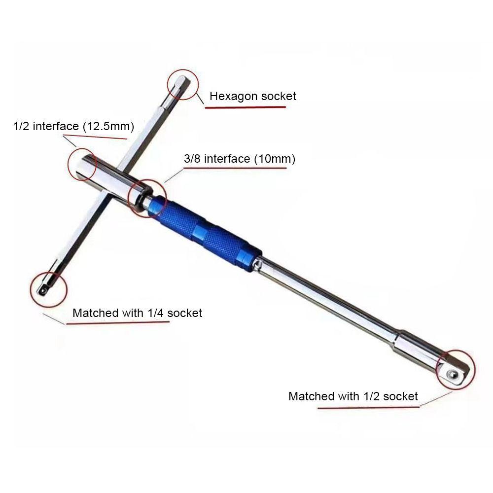 1Pcs Versatile T Handle Hexagon Wrench for Car Electric Vehicle Motorcycle Maintenance