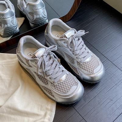 Балетные тонкие новые ультрамягкие и дышащие сетчатые тренировочные туфли Shard для увеличения роста 2025 женские спортивные модные повседневные туфли