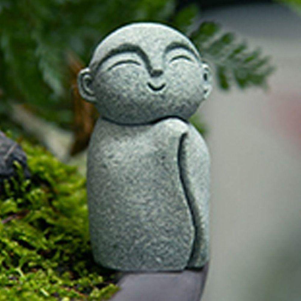 Handmade Buddha Statue Exquisite Zen Garden Ornament Little Monks Figurine  Aquarium Decor