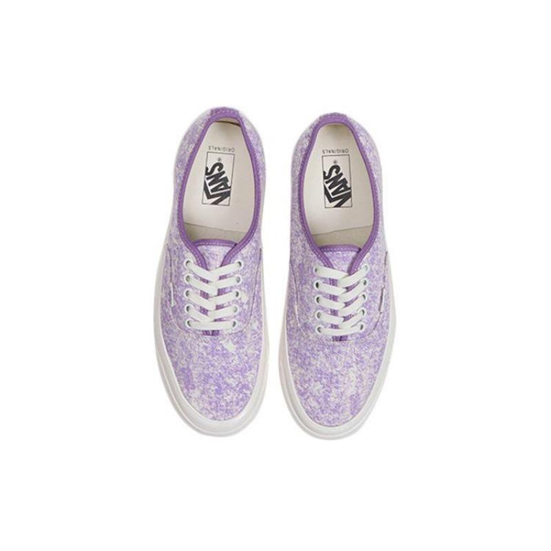 Vans Authentic Lx unisex acid wash canvas stylish lightweight durable low-top skate shoes lavender VN0A4BV94IA