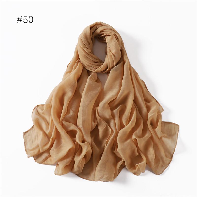 58 Colors Women Candy Color Voile Scarf Plain Solid Pashmina Female Warm Cotton Viscose Scarves Blanket Shawls And Wraps Bufanda
