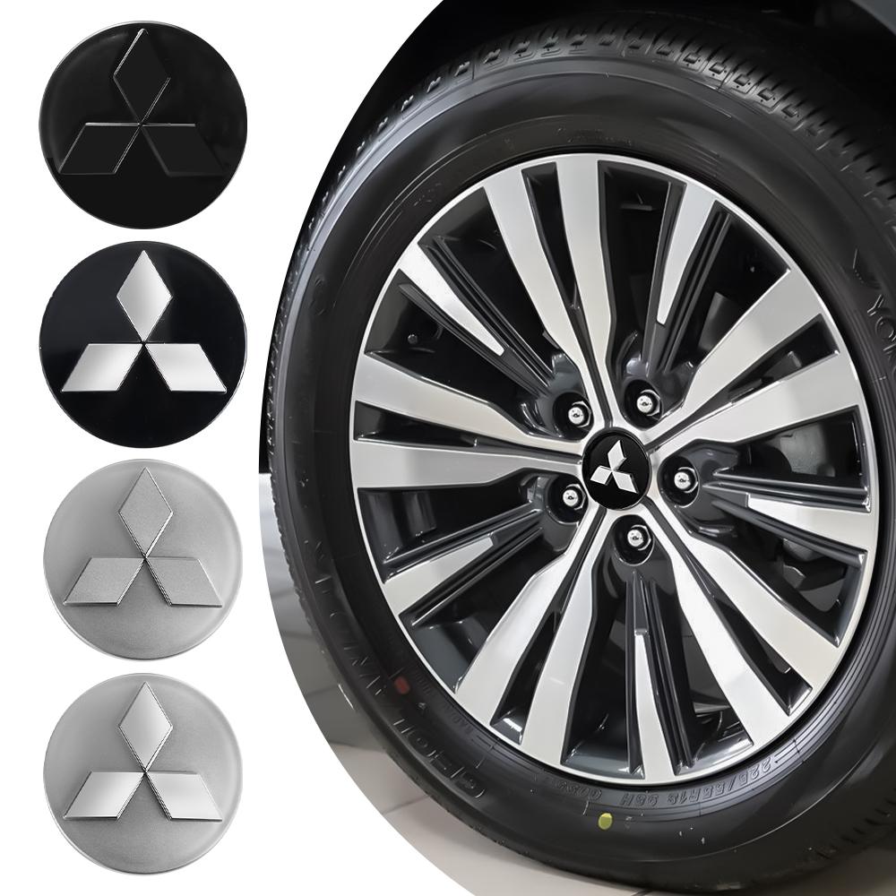 4Set 60mm Car Wheel Center Hub Cap Rim Cover Emblem Stickers Cover For Mitsubishi ASX Galant Mirage L200 Triton Pajero Outlander