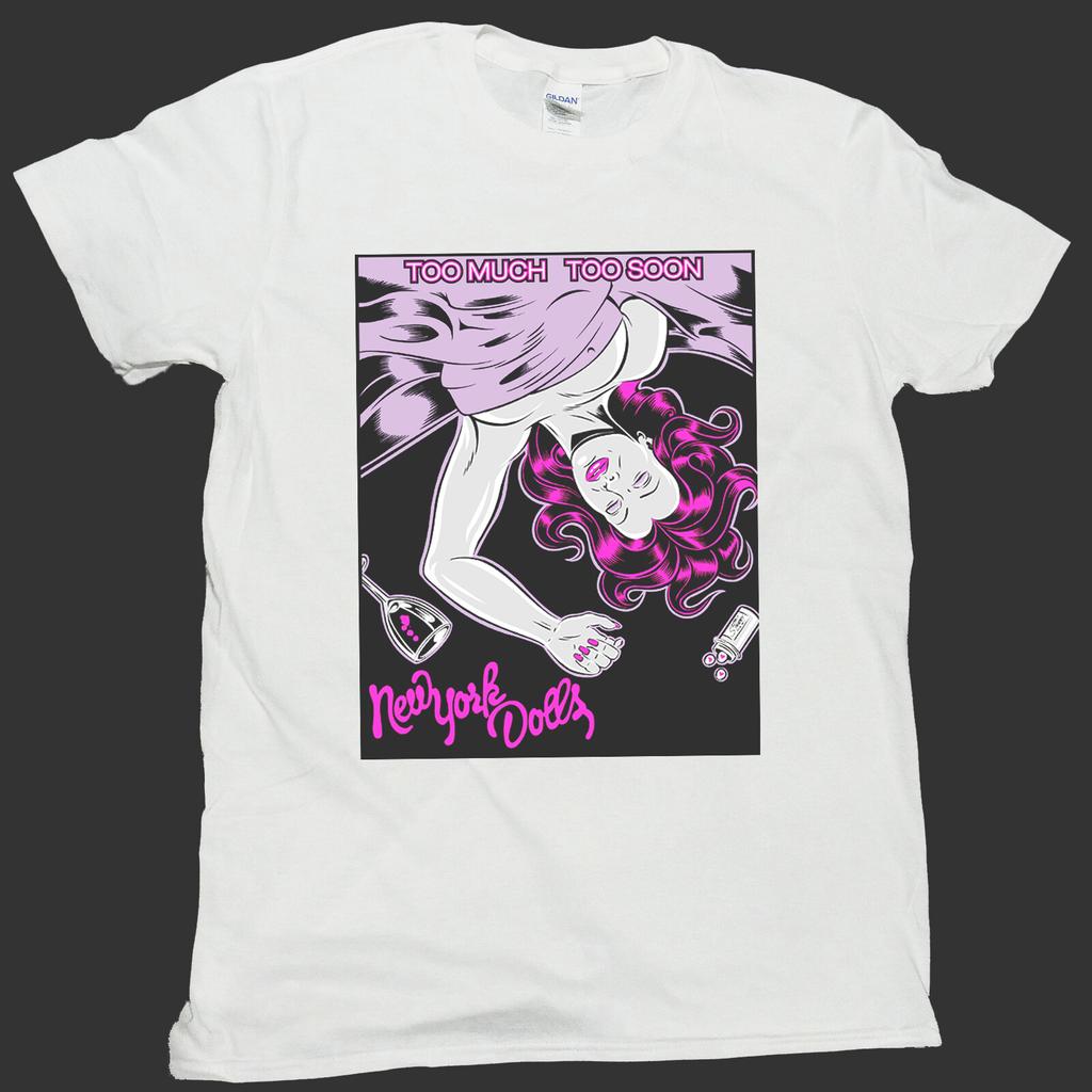 NEW YORK DOLLS ПАНК-РОК Футболка Мужская Женская Топы унисекс S-3XL