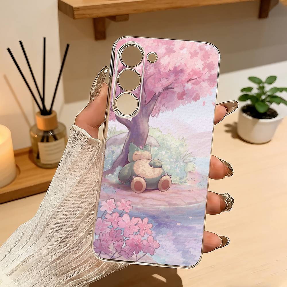 Cute S-Snorlax-x Sleep Phone Case For Samsung A10 A12 A31 A40 A70 Transparent Cover