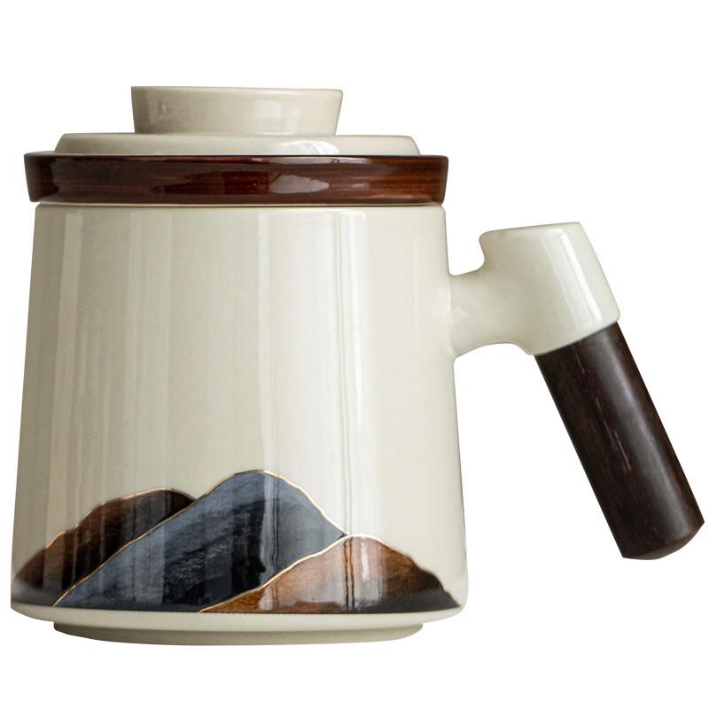 Керамический чайный набор Baichuan от Tea Xun с деревянной ручкой