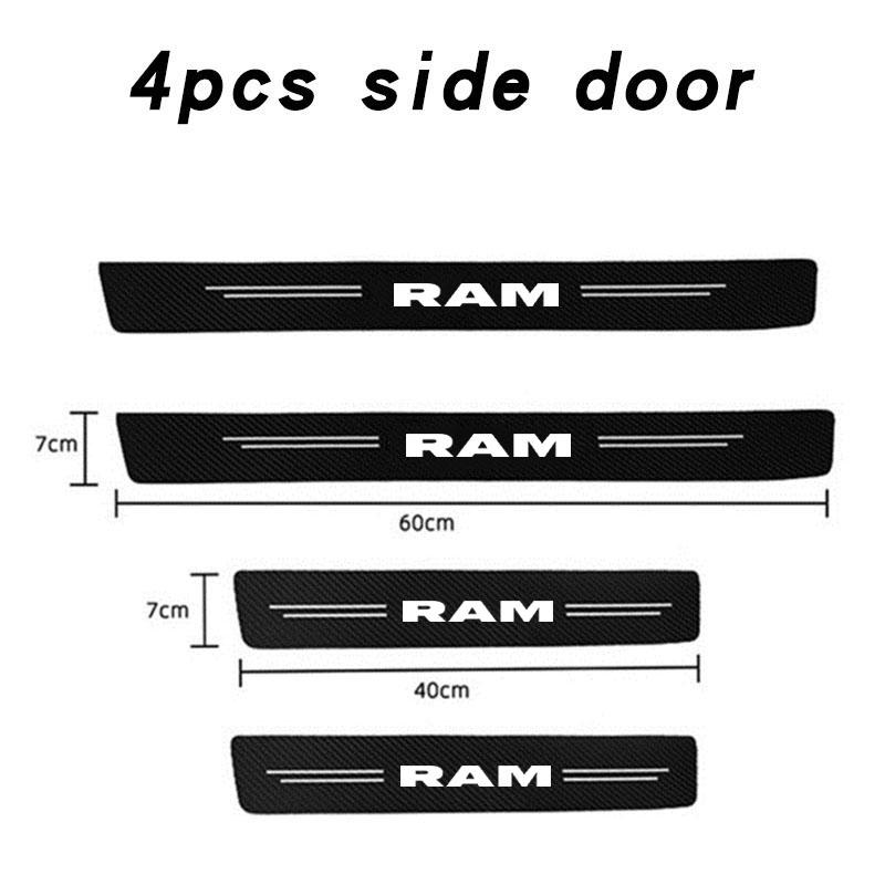 Door Sill Protector Welcome Pedal Cover Anti-drity Anti-scratch Strip Protective Strip for Dodge Ram 1500 2500 3500 accessories