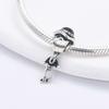 925 Silver Halloween Series Charms Vampire Bat Skull Beads Fit Bracelet DIY For Women Jewelry