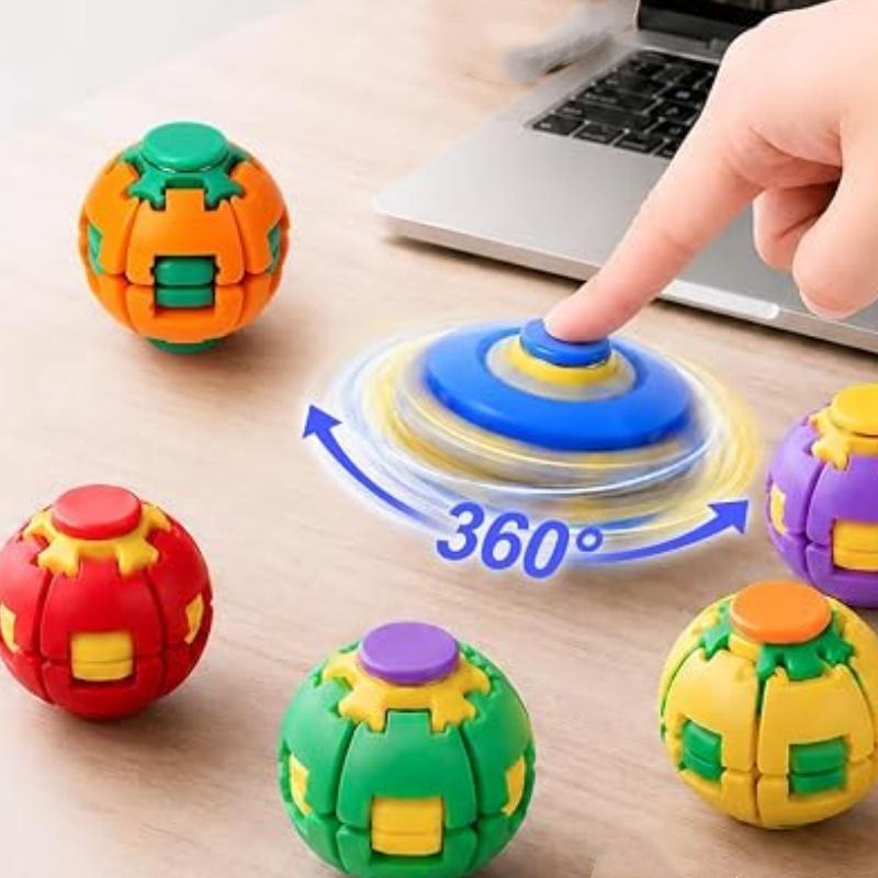 3D-печатный вращающийся фиджет-шарик, 360-градусное вращение, сенсорная настольная игрушка, снятие стресса и тревоги, улучшение концентрации, подарок для взрослых