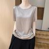 Elegant and Sophisticated, Short-sleeved T-shirt for Women, Top for Mothers, Slimming and Slim Style