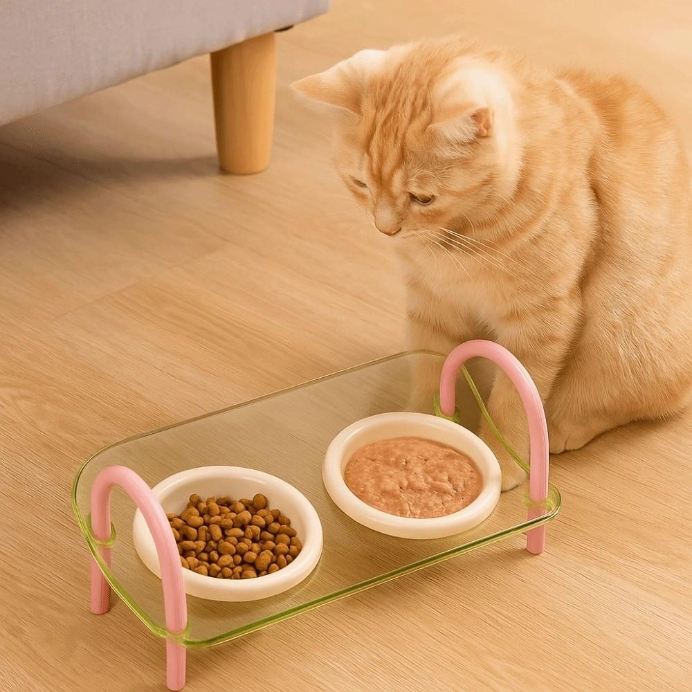 Anti-flip Pet High Footed Bowl Non-Slip Elevated Pet Feeder Bowl Dog Accessories
