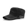 AVIREX Work Cap for Men and Women Black (57.0-59.0cm, Silver)
