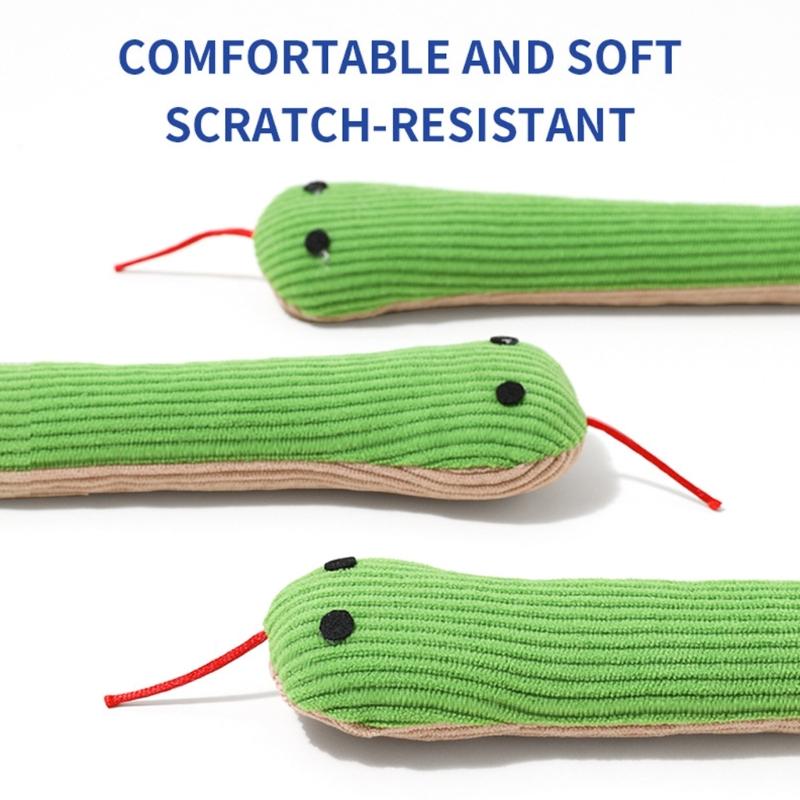 Cats Crinkle Stuffed Toy Kitten Toy Crinkling Cats Teething Chewing Snake Crinkling Cats to Exercise Gift