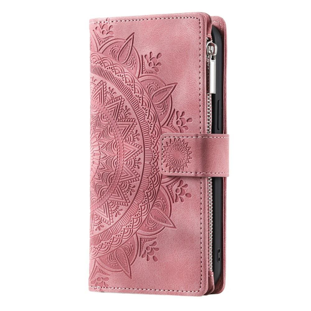 Flip Case for Xiaomi Redmi Note 13 Pro 4G / Poco M6 Pro 4G, Mandala, Pink Rose Gold