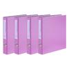 Папка-регистратор Eco Cheongwoon Eco с D-образными кольцами, 3 отверстия, А4, 3 см, фиолетовая, 4 шт.