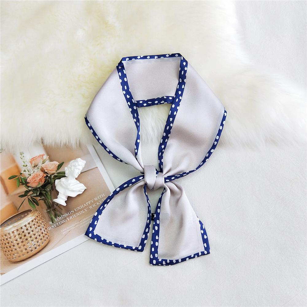 Pingjiao New Style Spring And Autumn Professional Decoration Versatile Small Silk Scarf Women'S Scarf Narrow Long Hair Strap Tie Bag Belt