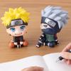 Наруто 9см Аниме Фигурка Узумаки Наруто Какаши Учиха Саске Итачи Кавайные Игрушки Q Фигурки Нендороид Украшение для Машины Модель Подарки