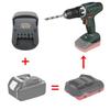 Для Metabo 18V Электроинструмента MT18MTB Адаптер Совместимый с для Makita 18V Литий-ионной Батареей Замена Для Батареи Metabo