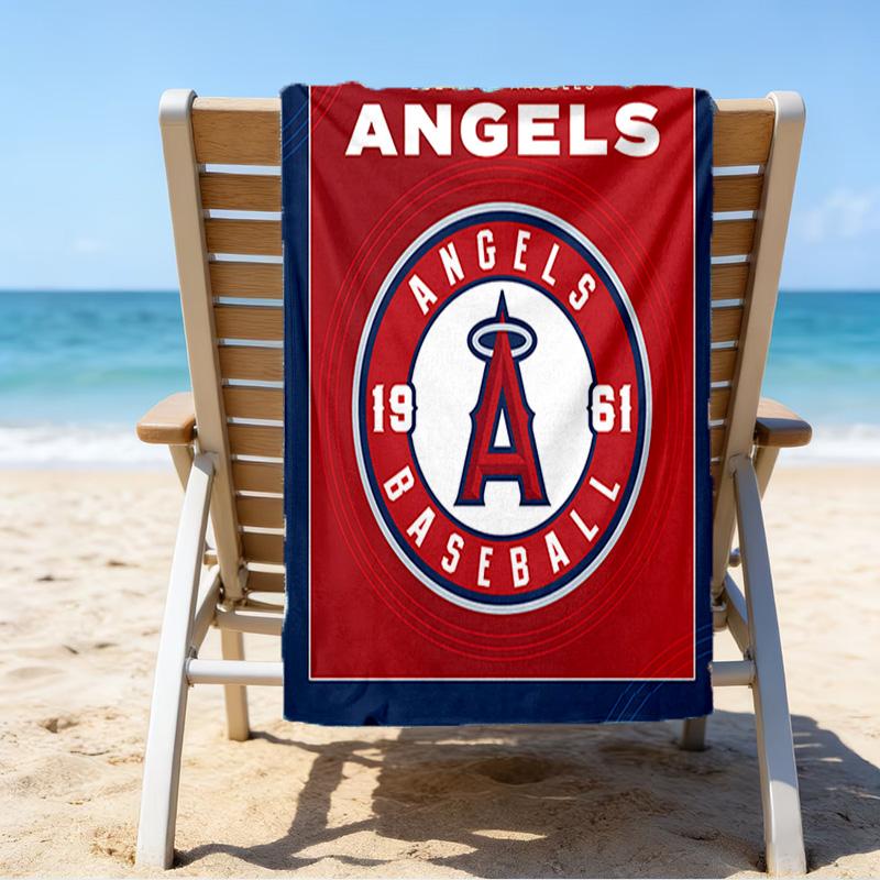 Angeles Angels Logo Quick-Dry Microfiber Beach Towel Super Soft & Absorbent for Bath, Beach, Travel Bath Time Accessory, Fan gifts