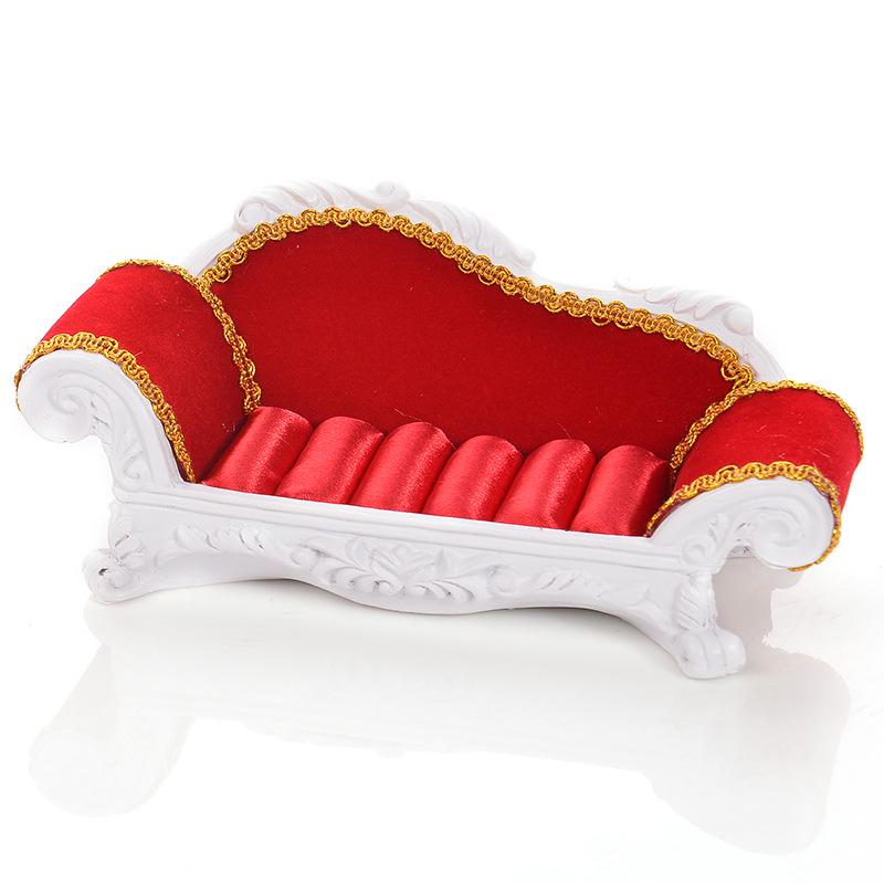 Диван-подставка для ювелирных изделий из смолы: Держатель для сережек и колец, фотореквизит, коробка для хранения, стойка для украшений