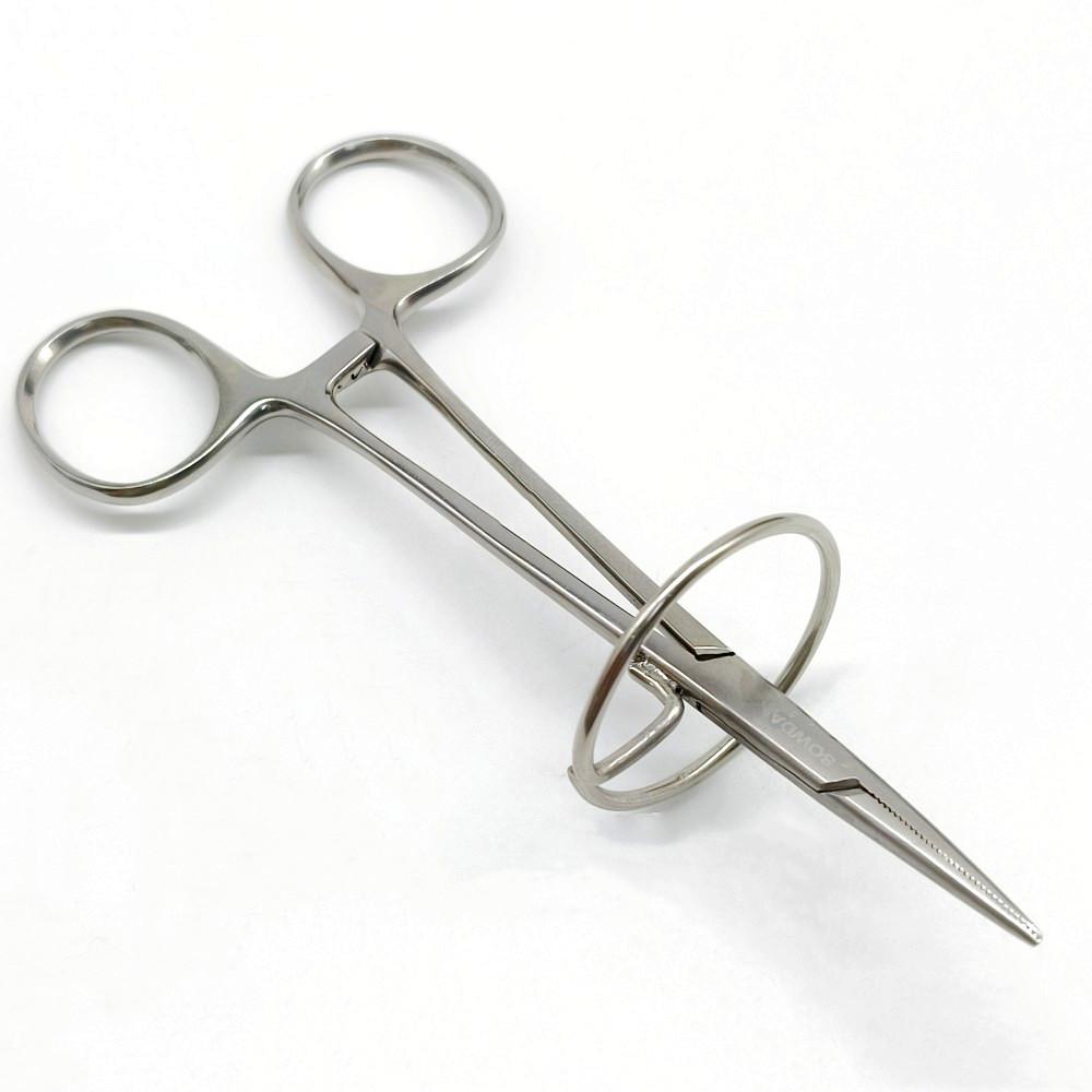 Стоматологический держатель иглы от комаров с кольцом, кровоостанавливающий фиксатор, артериальная хирургия, кольцевые щипцы для удаления мостовидной коронки