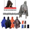 Multifunctional Poncho Waterproof Ripstop Hooded Awning Men's Festive Raincoat Army Camo Pad Awning