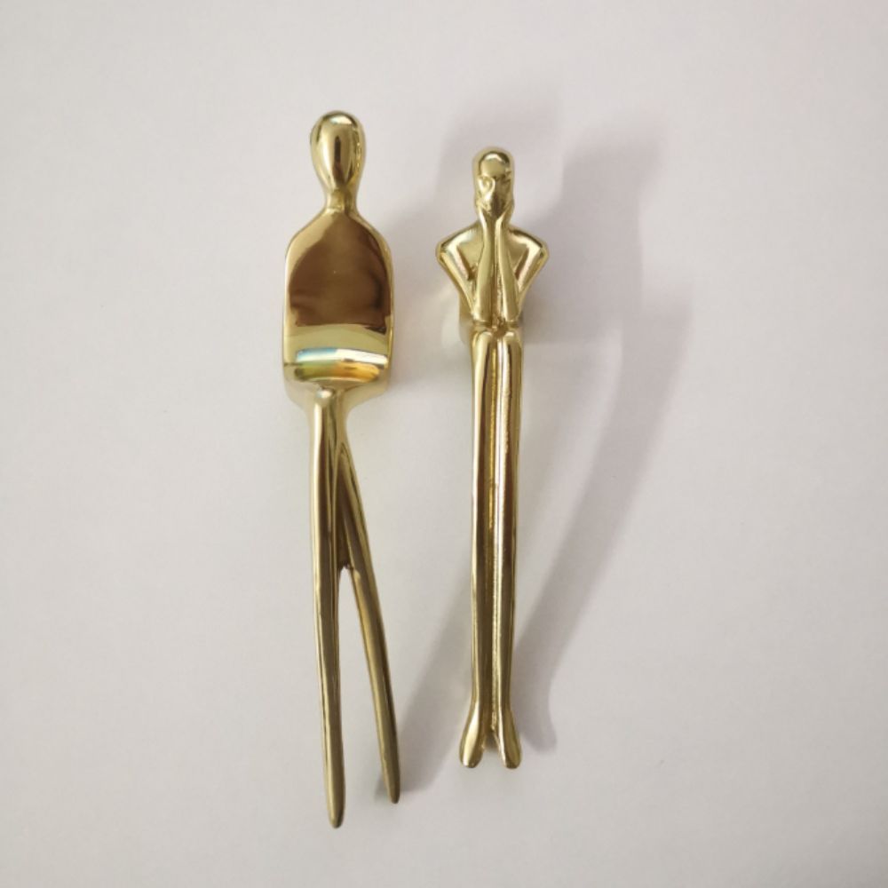 Сплошные латунные дверные ручки Европейский стиль Ручки для шкафов Французская скандинавская дверная ручка Американский стиль