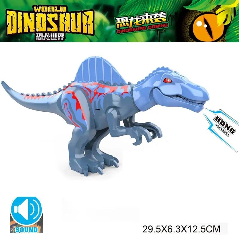 2025 Парк Мира Юрских Динозавров Спинозавр Барионикс Теризинозавр Индоминус Рекс Строительные блоки Кирпичики Детские Рождественские игрушки