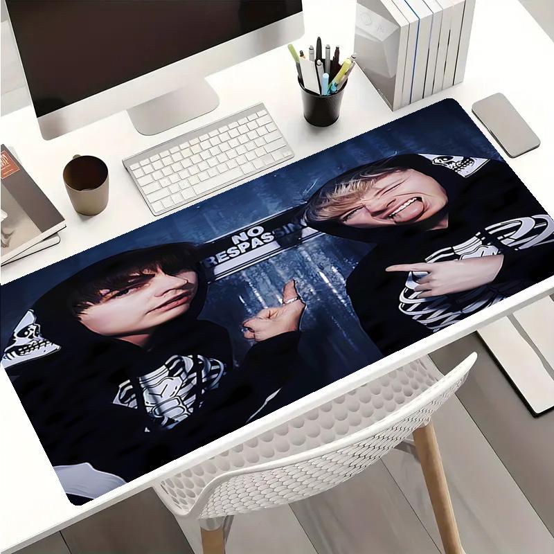 Коврик для мыши Sam and Colby - Нескользящая резиновая основа, Гладкая поверхность для работы, игр, офиса и домашнего использования, Настольный коврик для мыши