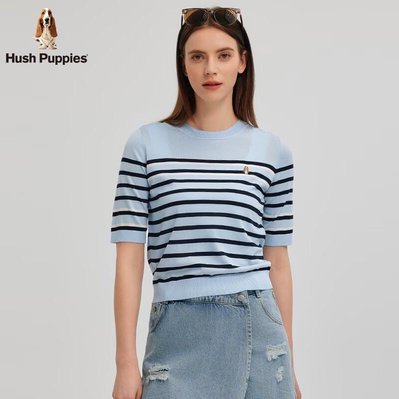 Женский гладкий легкий полосатый вязаный топ Hush Puppies