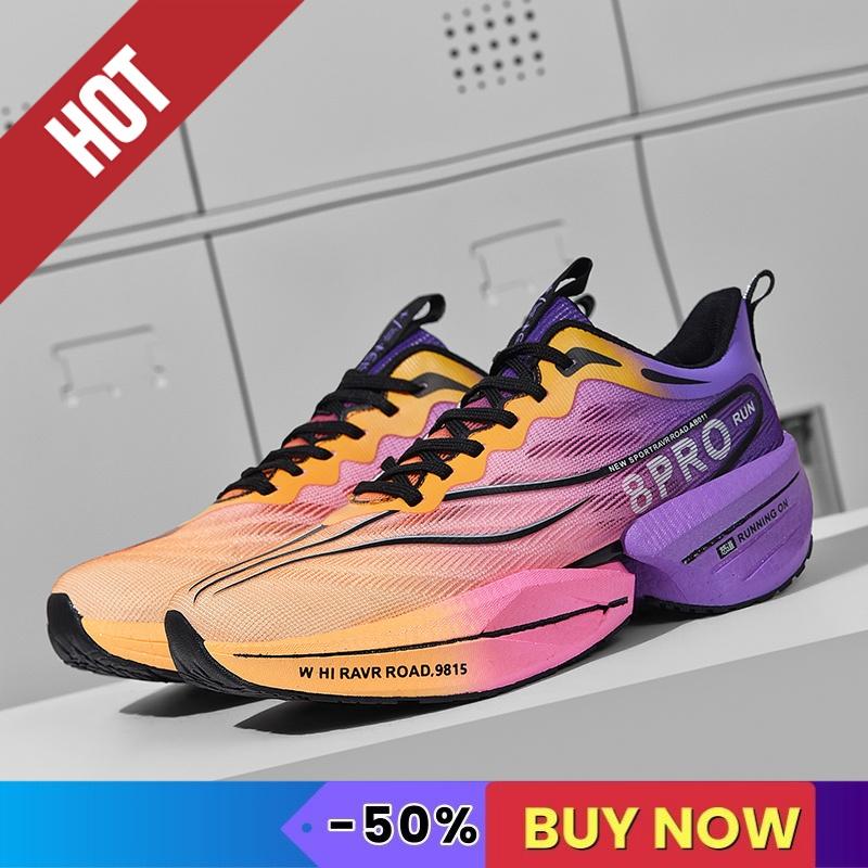 NEW Sports Running Shoes Men Marathon Breathable Lightweight Comfortable Women Athletic Outdoor Fitness Sneakers Carbon Plate