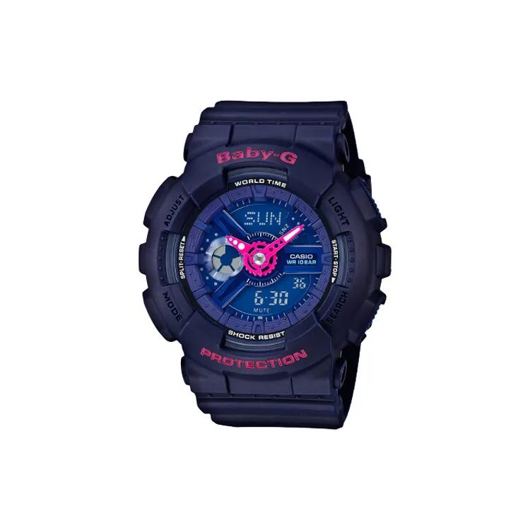 CASIO Women's BABY-G Blue Watch BA-110PP-2A (Unisex) Japanese Korean Watches BA 110PP 2A