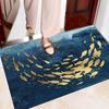 European Crystal Velvet Absorbent Floor Mat for Entrance, Bathroom, Bedroom, or Living Room - Washable.