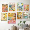 La Dolce Vita Poster and Print Retro Spritz Cocktail Canvas Painting Italy Amalfi Coast Travel Wall Art Bedroom Home Decor